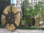 Arnaldo Pomodor sculpture - Charlotte